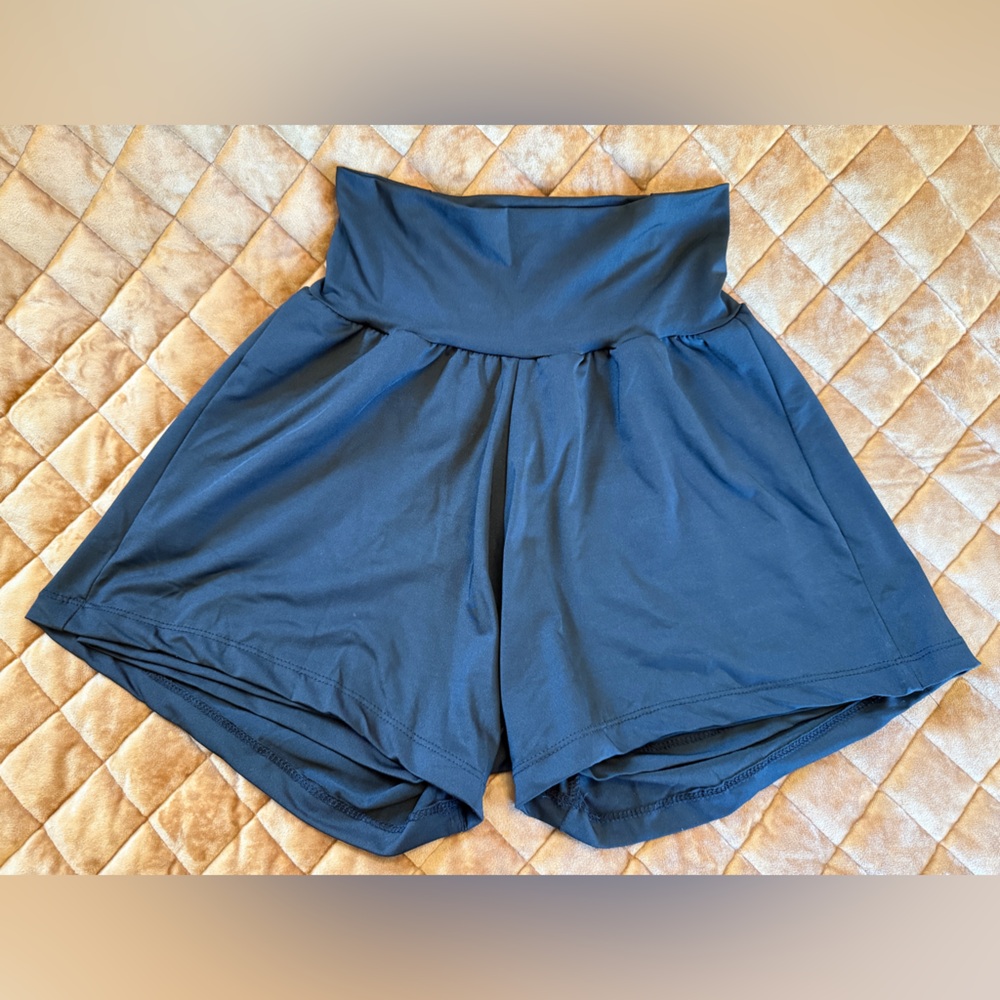 Black High-Waisted Shorts